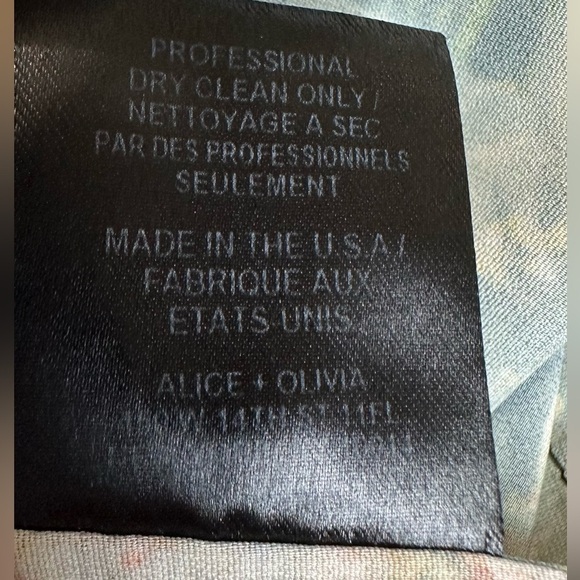 Alice + Olivia Floral Print Wide Leg Peasant Pants With back Zipper - Picture 14 of 16